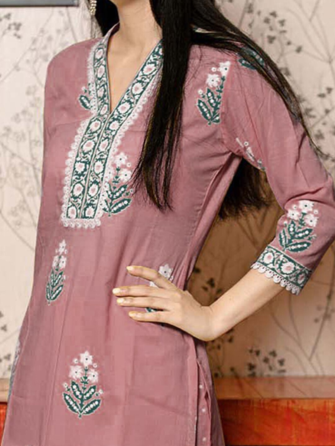Image of YAGNIK FASHION Women Viscose Rayon Kurti Pant Attached Dupatta Set
