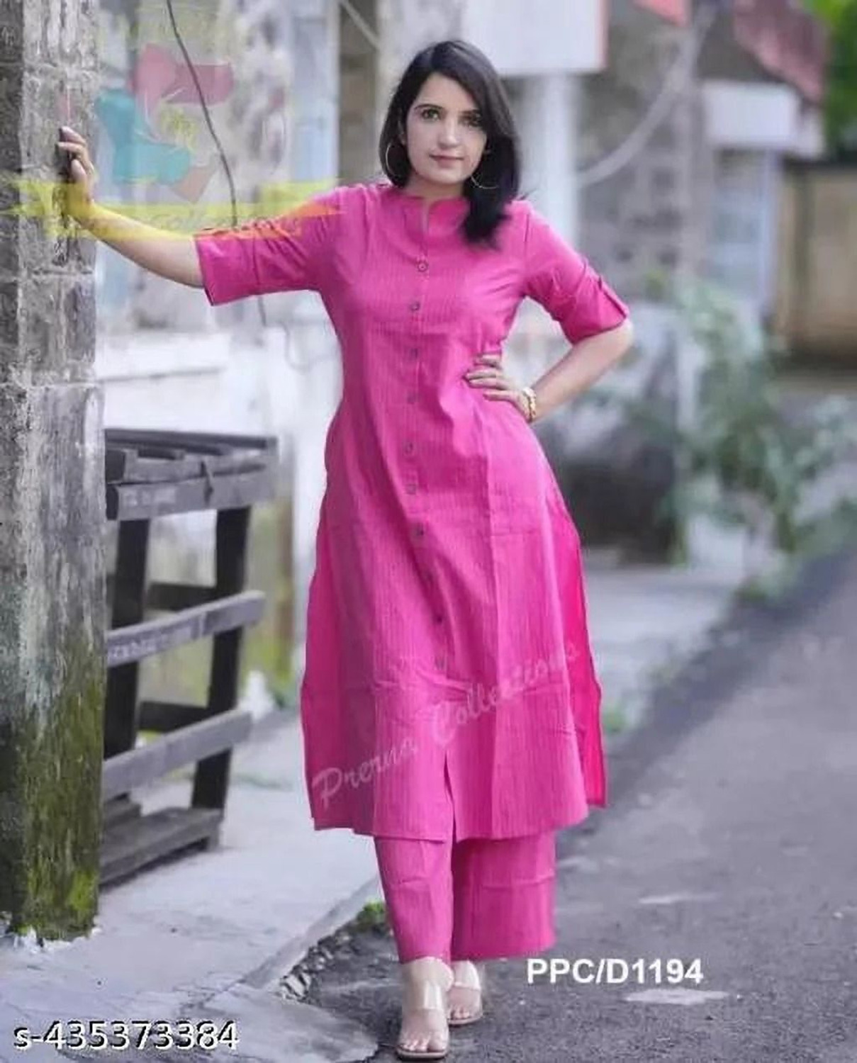 Image of FABZARI Women Viscose Rayon Kurta Pant Set