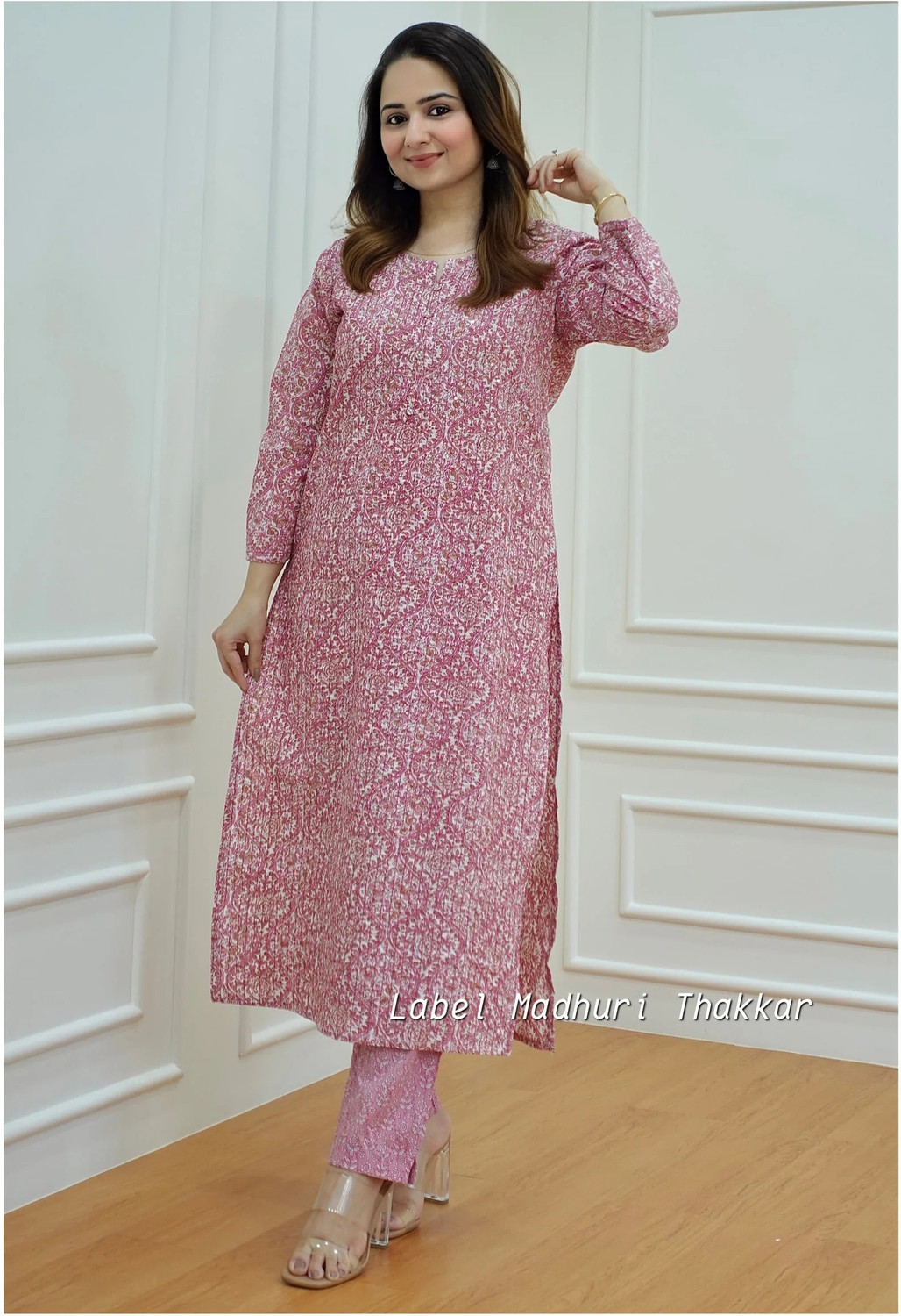 Image of Klosia Women Pure Silk Kurta Pant Dupatta Set