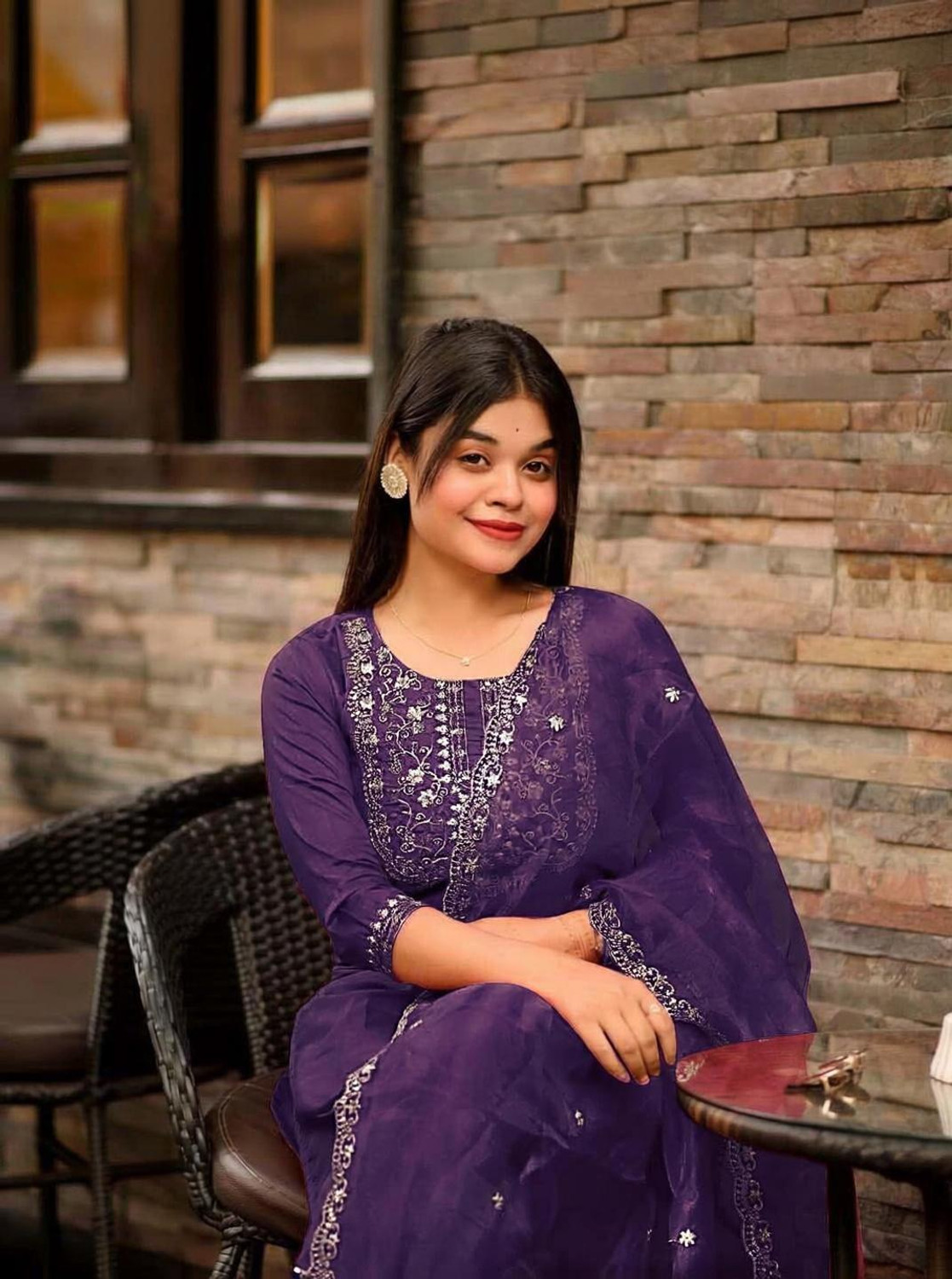 Image of Kachhot Women Cotton Rayon Kurti Pant Dupatta Set