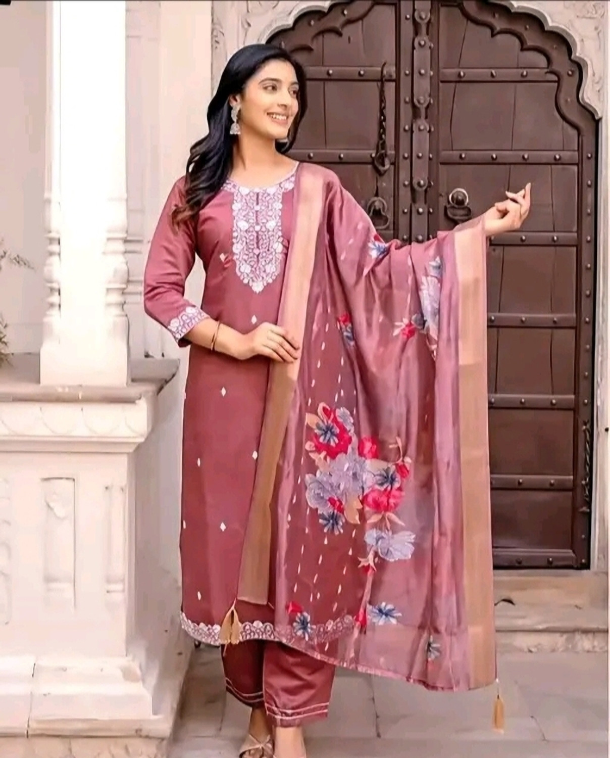 Image of Akki SHAH Women Khadi Cotton Kurti Set