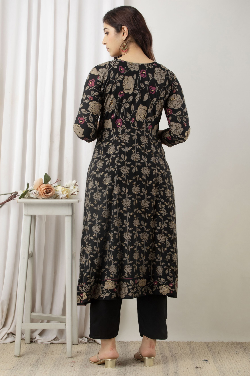 Image of River of cloth Women Viscose Rayon Kurta Pant Dupatta Set