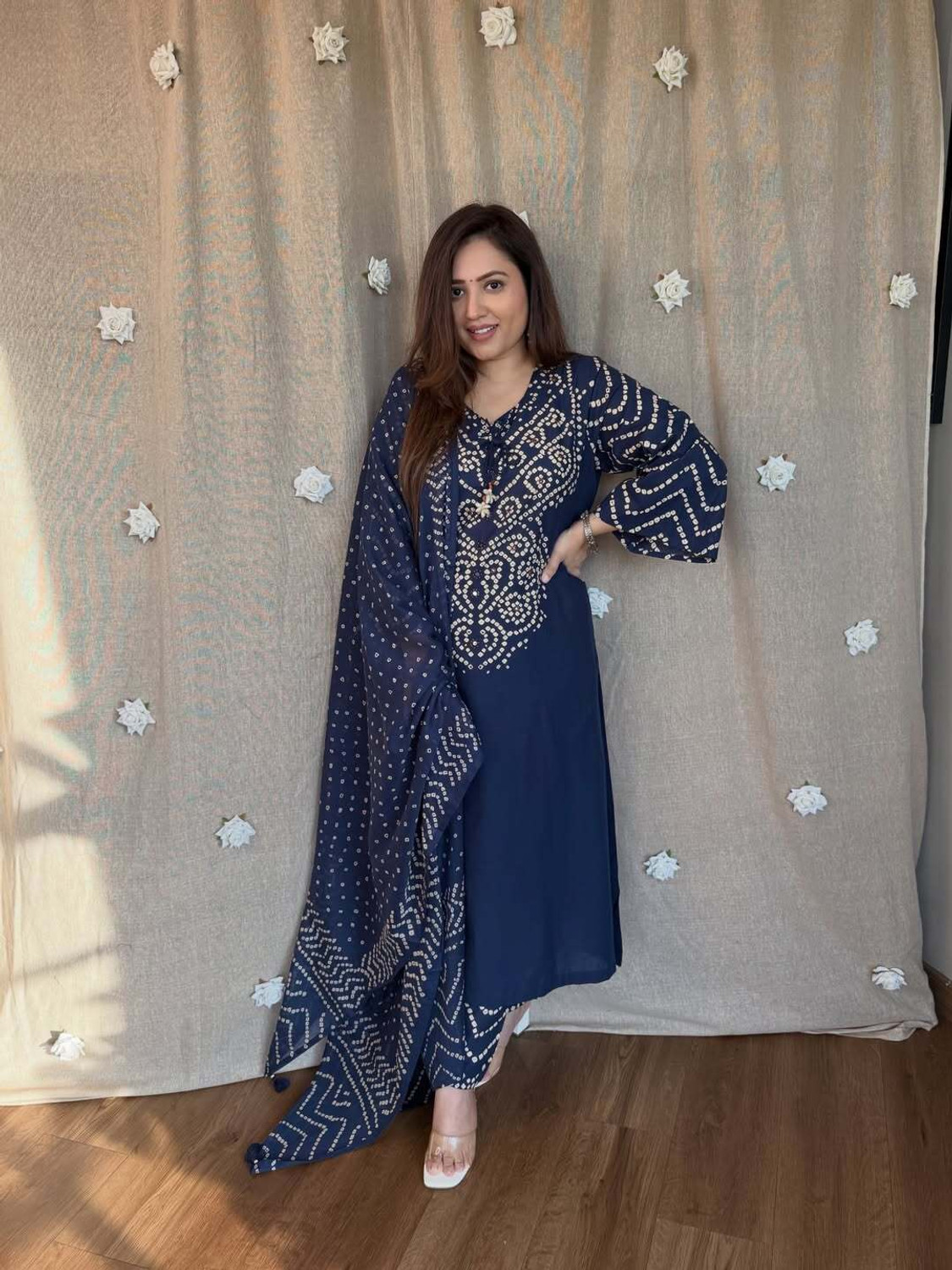 Image of Ajay creation Women Pure Cotton Kurti Palazzo Set
