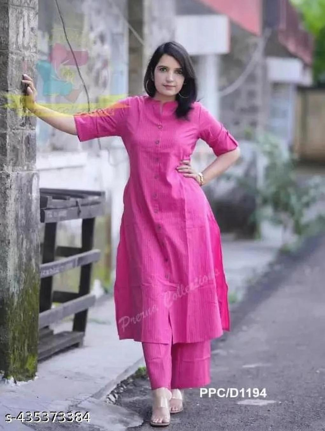 Image of UGMAZ Women Viscose Rayon Kurta Palazzo Set