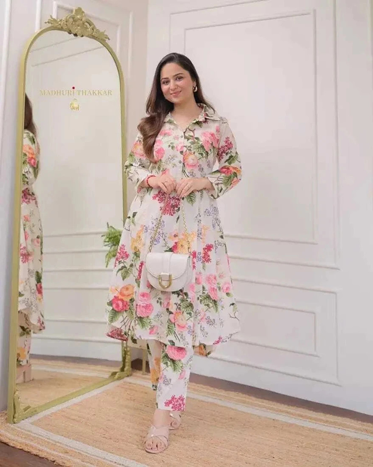 Image of Anni Designer Women Viscose Rayon Kurta Pant Dupatta Set