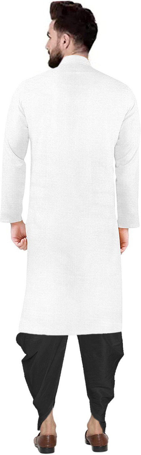 Image of OS Jeans Men Cotton Blend Kurta Dhoti Pant Set