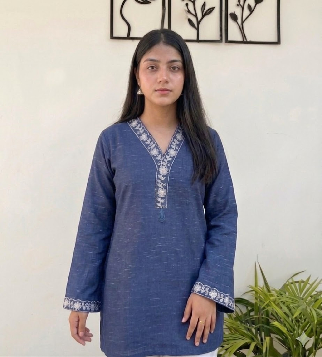 Image of Akki SHAH Women Khadi Cotton Kurti Set