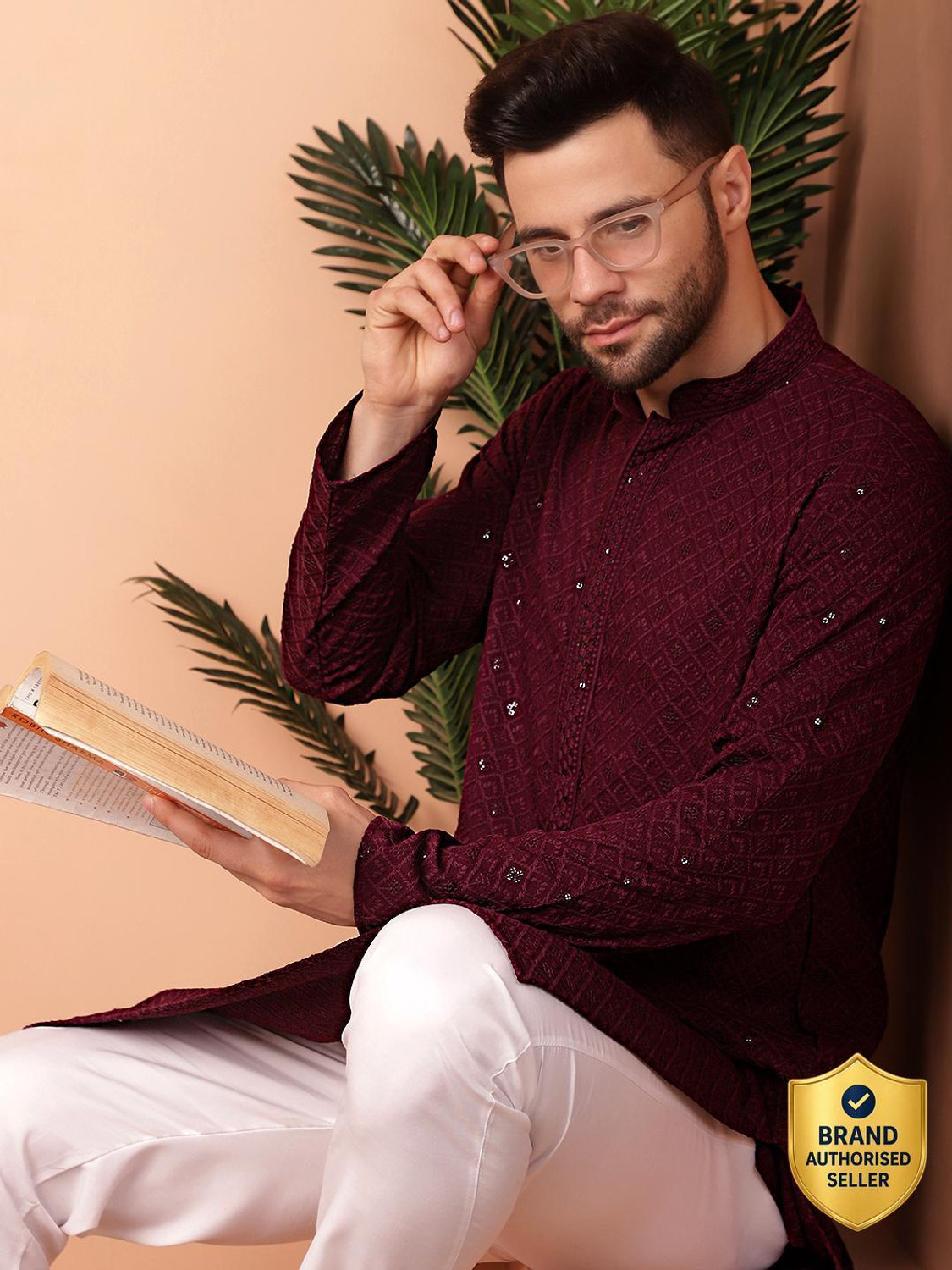 Image of Jompers Men Viscose Rayon Kurta Pyjama Set