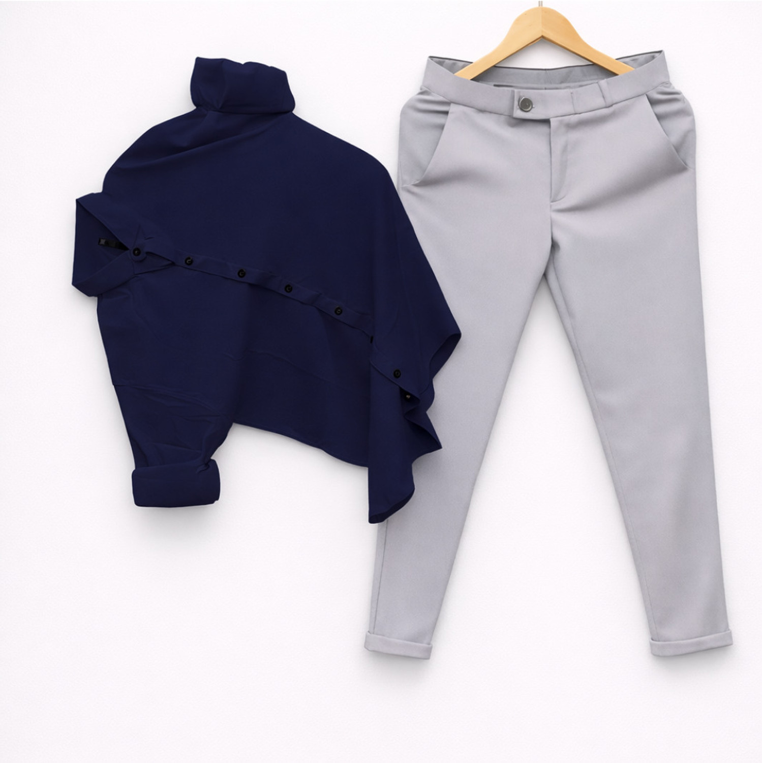 Image of VUONFAB Men Cotton Blend Shirt Pant Set