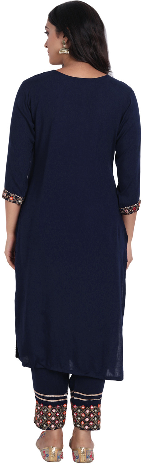 Image of VANGULL Women Viscose Rayon Kurta Pant Dupatta Set