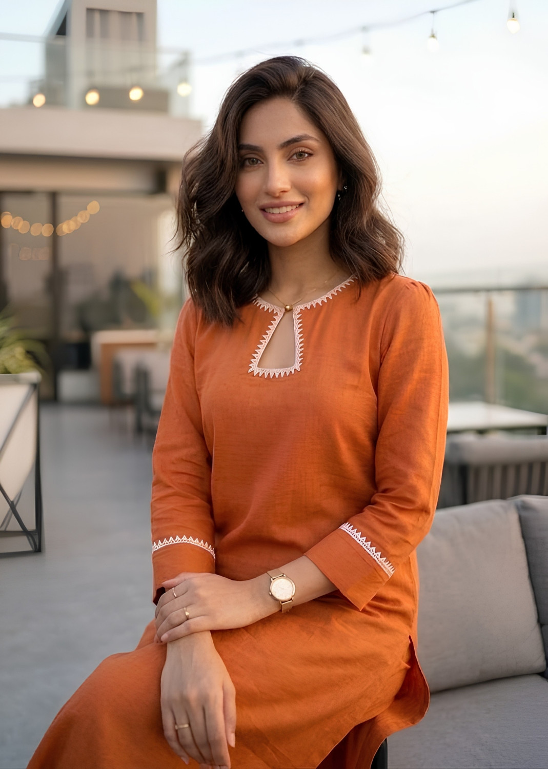 Image of Shyomeera Women Pure Cotton Kurta Palazzo Set