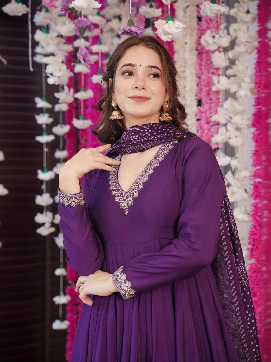 Image of Anni Designer Women Viscose Rayon Kurta Pant Dupatta Set
