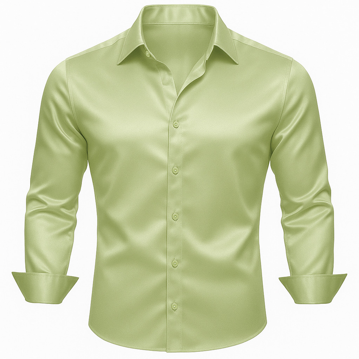 Image of xo berry Men Regular Fit Solid Spread Collar Casual Shirt