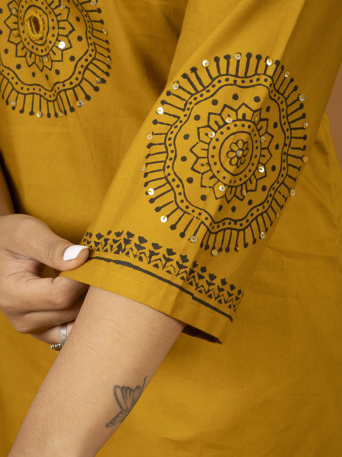 Image of PRAYOSHA FASHION Women Pure Cotton Kurta Palazzo Set