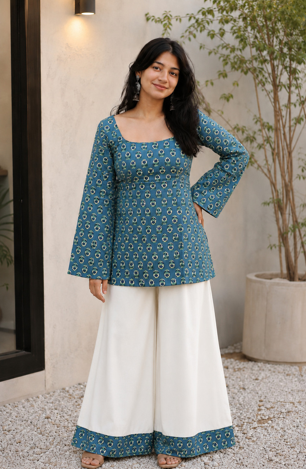 Image of Anni Designer Women Viscose Rayon Kurta Pant Dupatta Set