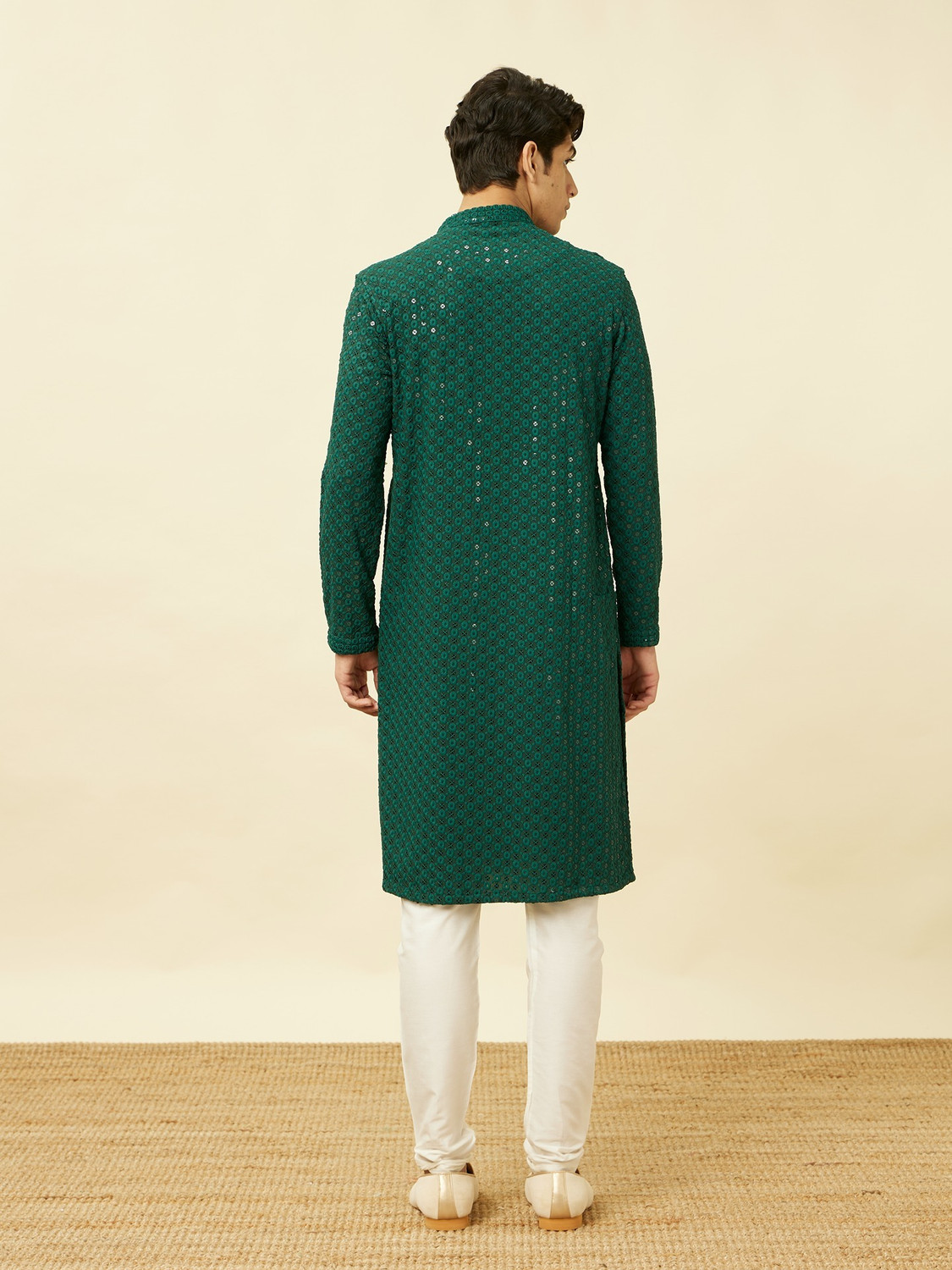 Image of MANYAVAR Men Viscose Rayon Kurta Pyjama Set
