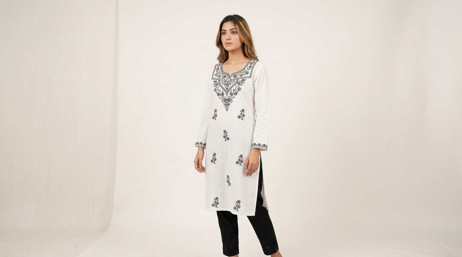 Image of SHREE JEENMATA COLLECTION SURYAJYOTI Solid Kurta, Salwar & Dupatta Set