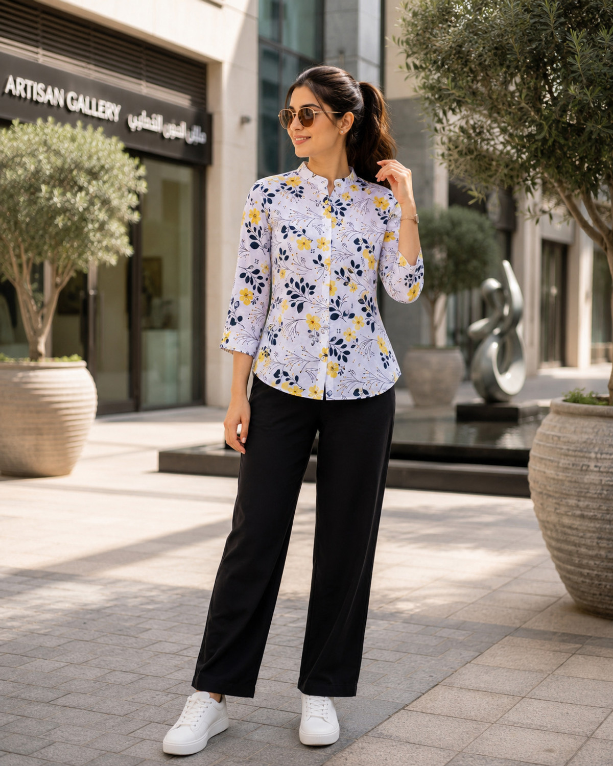 Image of Akki SHAH Women Khadi Cotton Kurti Set
