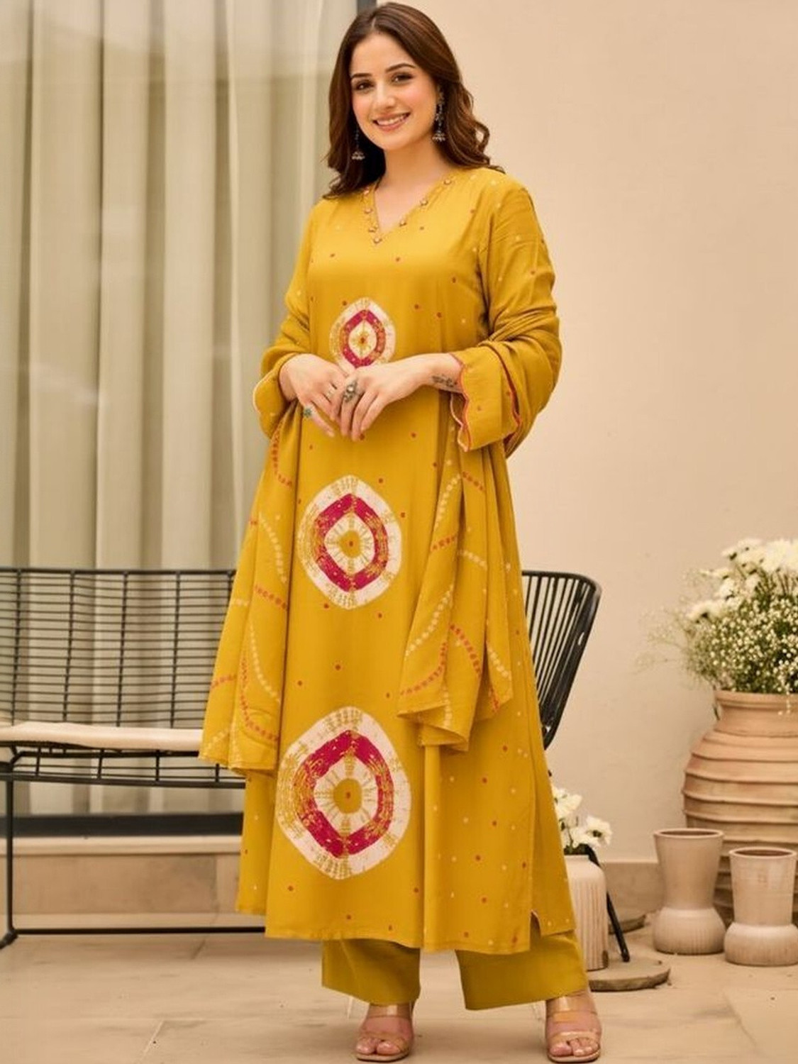 Image of Ajay creation Women Pure Cotton Kurti Palazzo Set