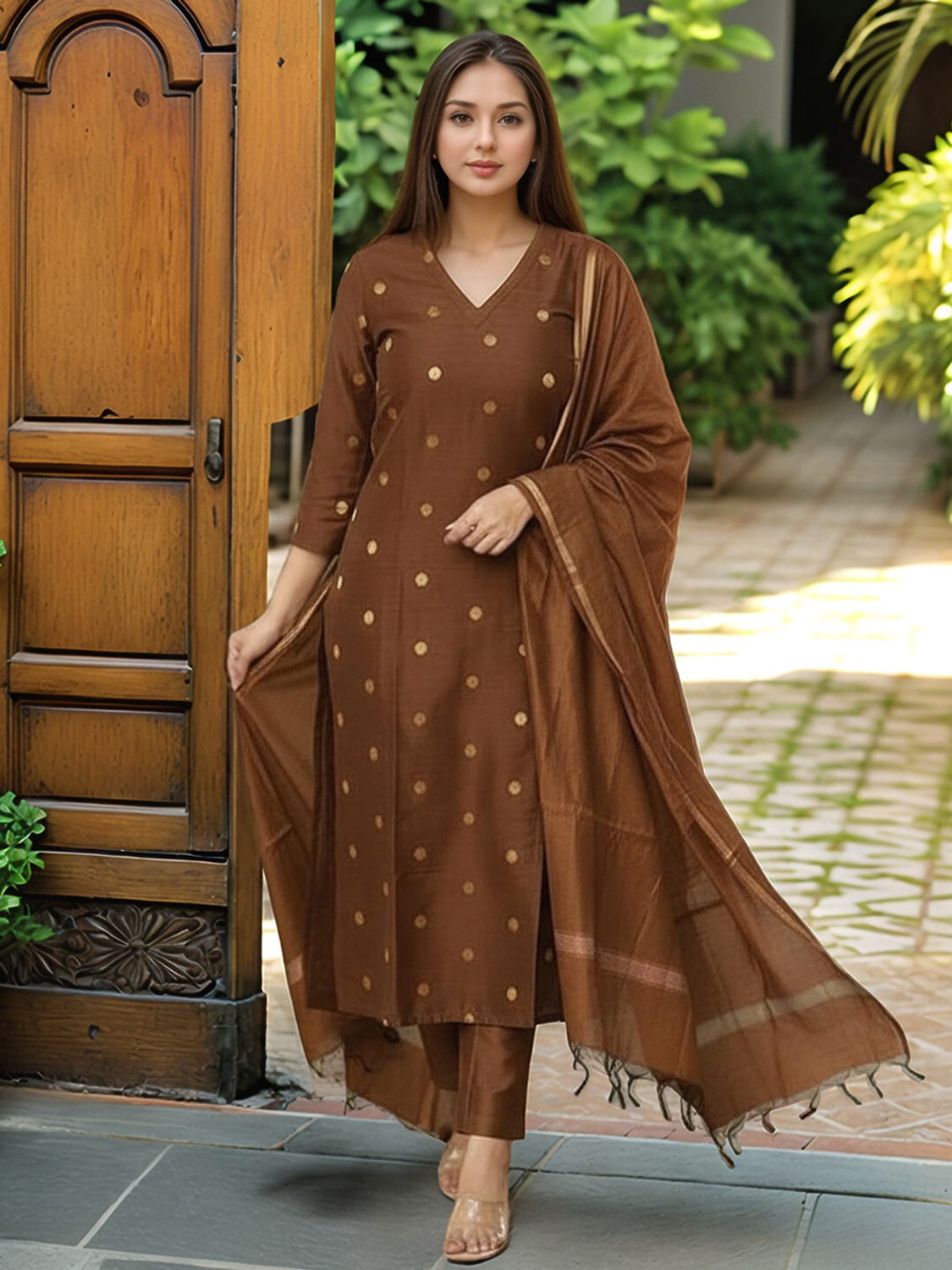 Janmantar Women Kurta Pant Dupatta Set - Image 6