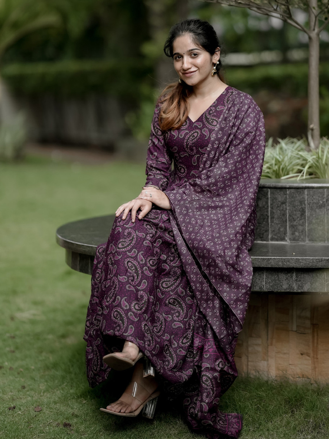 Image of KalyaniiFashion Women Cotton Rayon Kurta Pant Dupatta Set