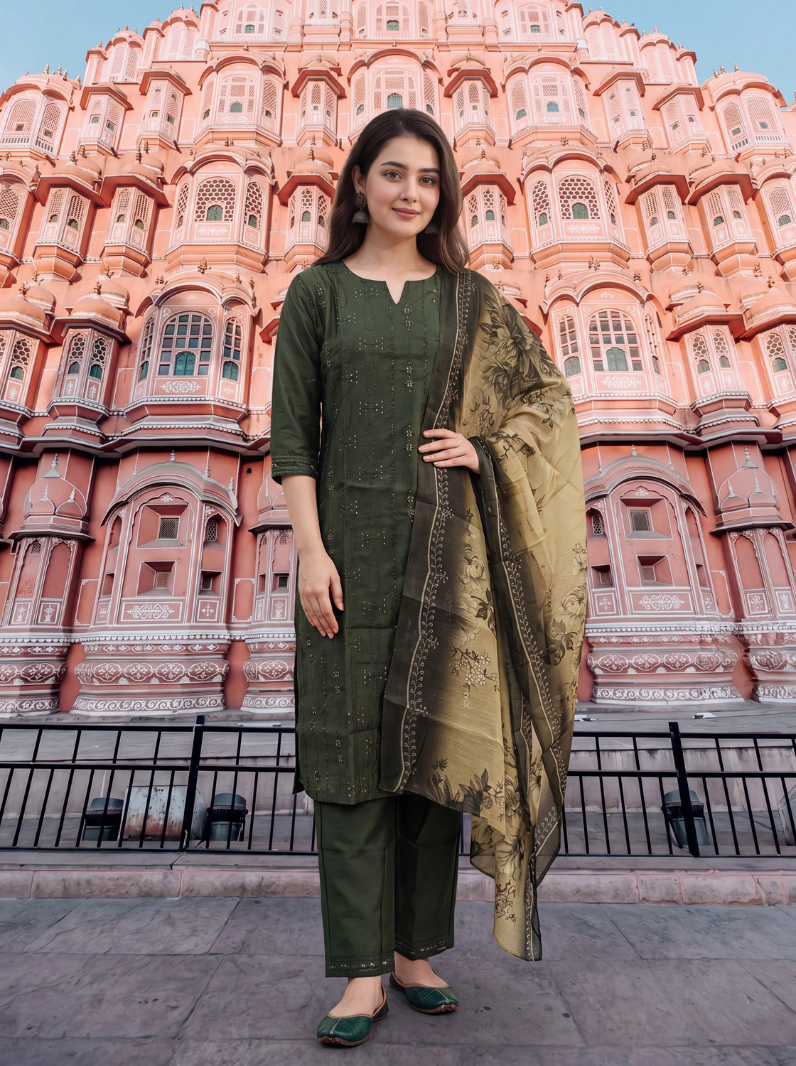 Image of Akki SHAH Women Khadi Cotton Kurti Set