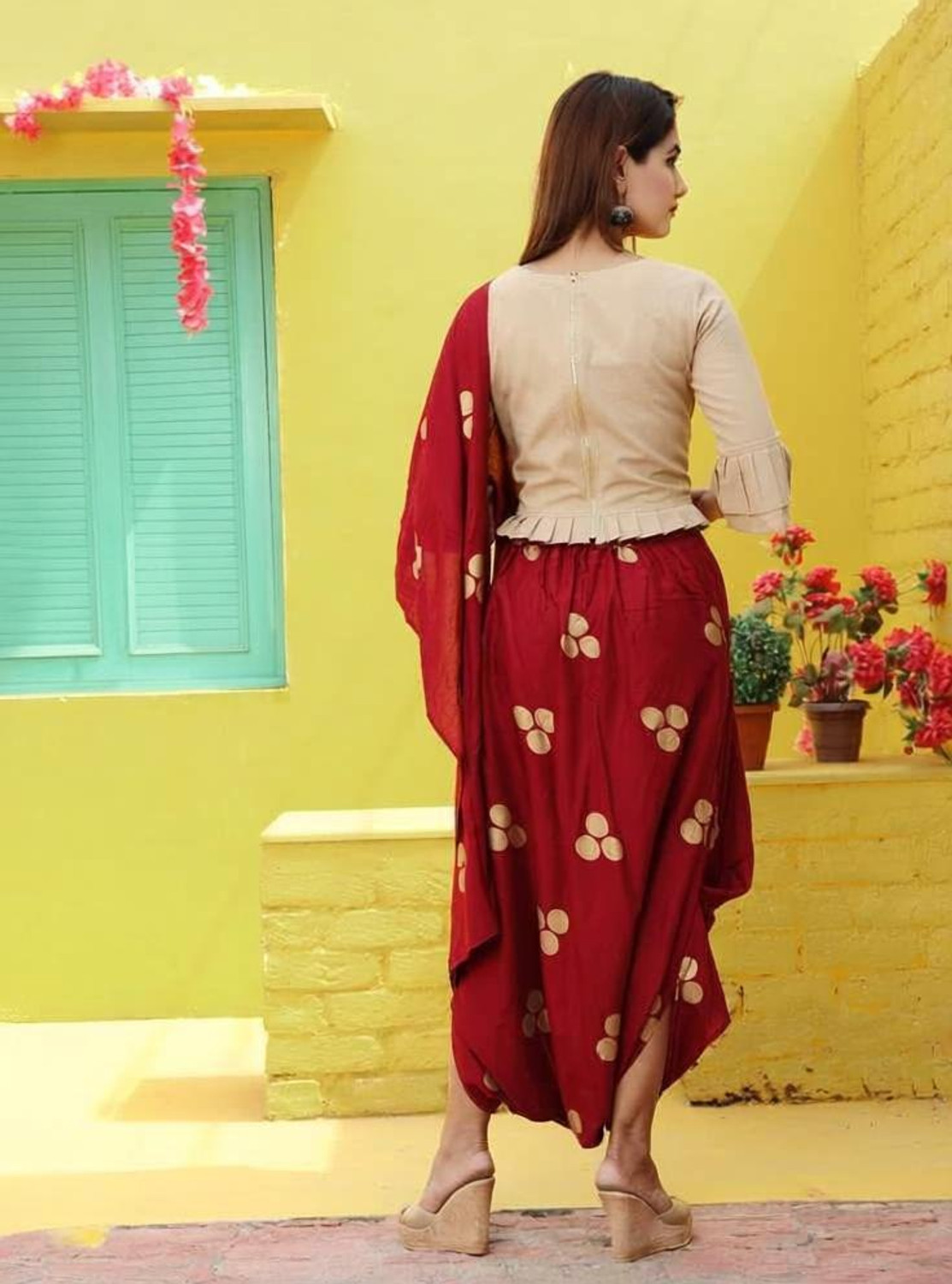 Image of River of cloth Women Viscose Rayon Kurta Pant Dupatta Set