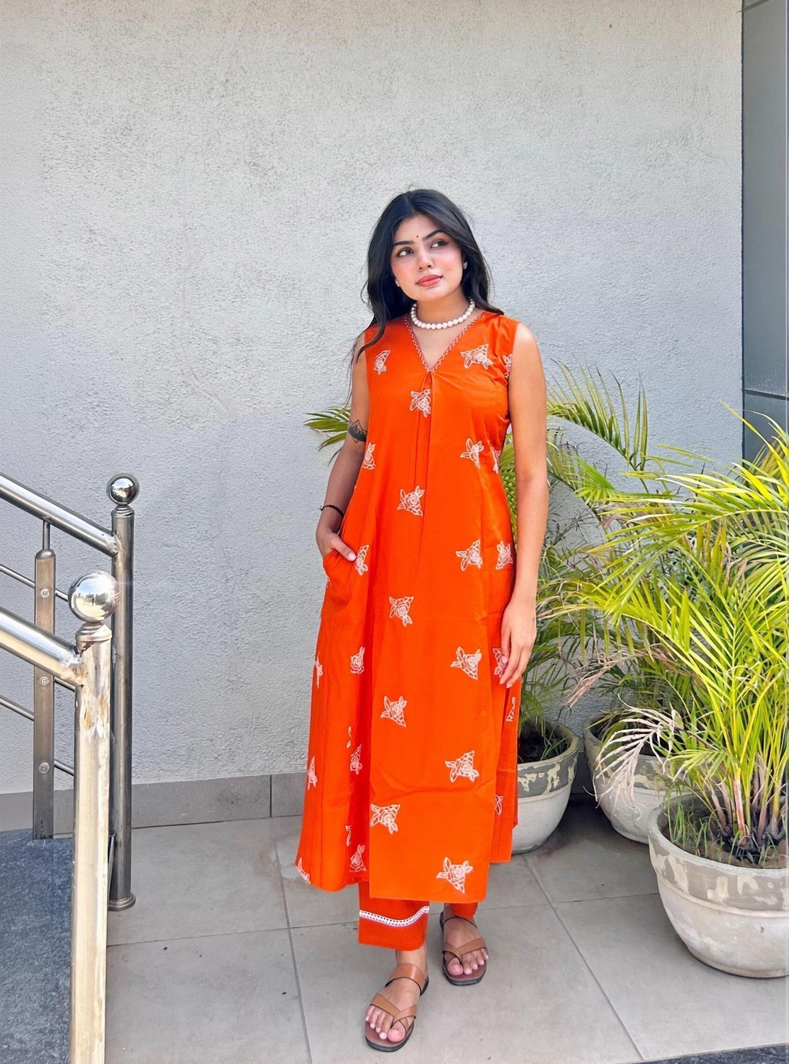 Image of Tasrika Women Pure Cotton Kurta Pant Dupatta Set