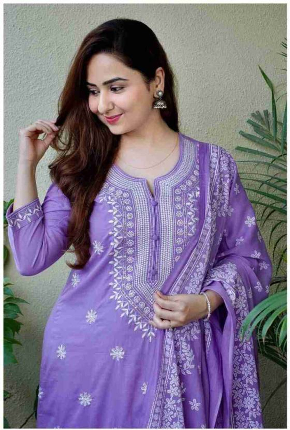 Image of Baba Kurti Women Viscose Rayon Kurta Pant Dupatta Set