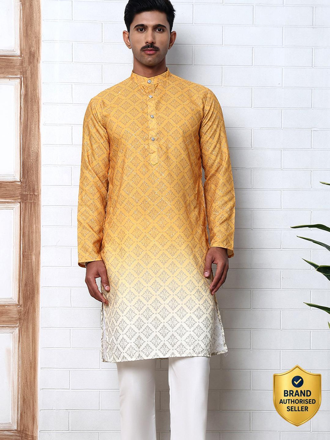Image of Jompers Men Viscose Rayon Kurta Pyjama Set