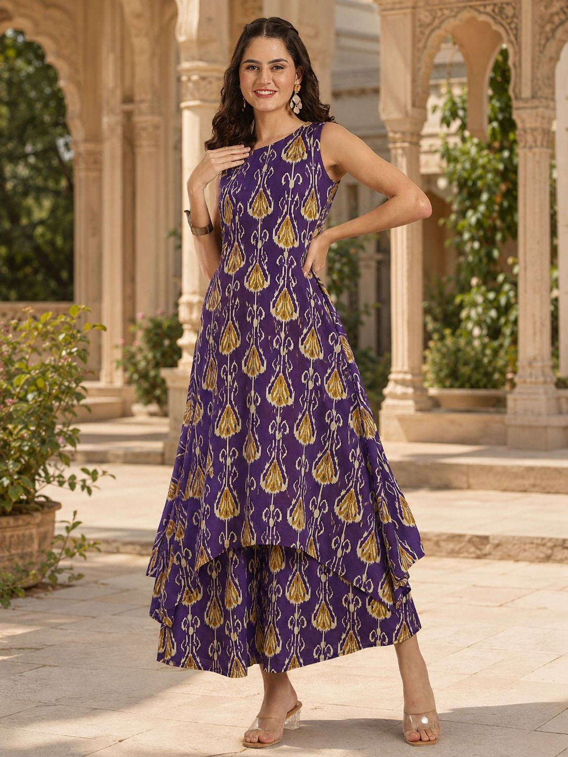 Image of Anni Designer Women Viscose Rayon Kurta Pant Dupatta Set