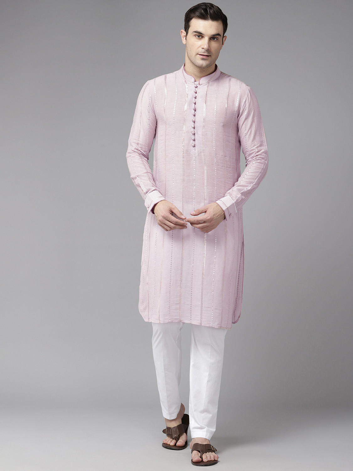 Image of Jompers Men Viscose Rayon Kurta Pyjama Set