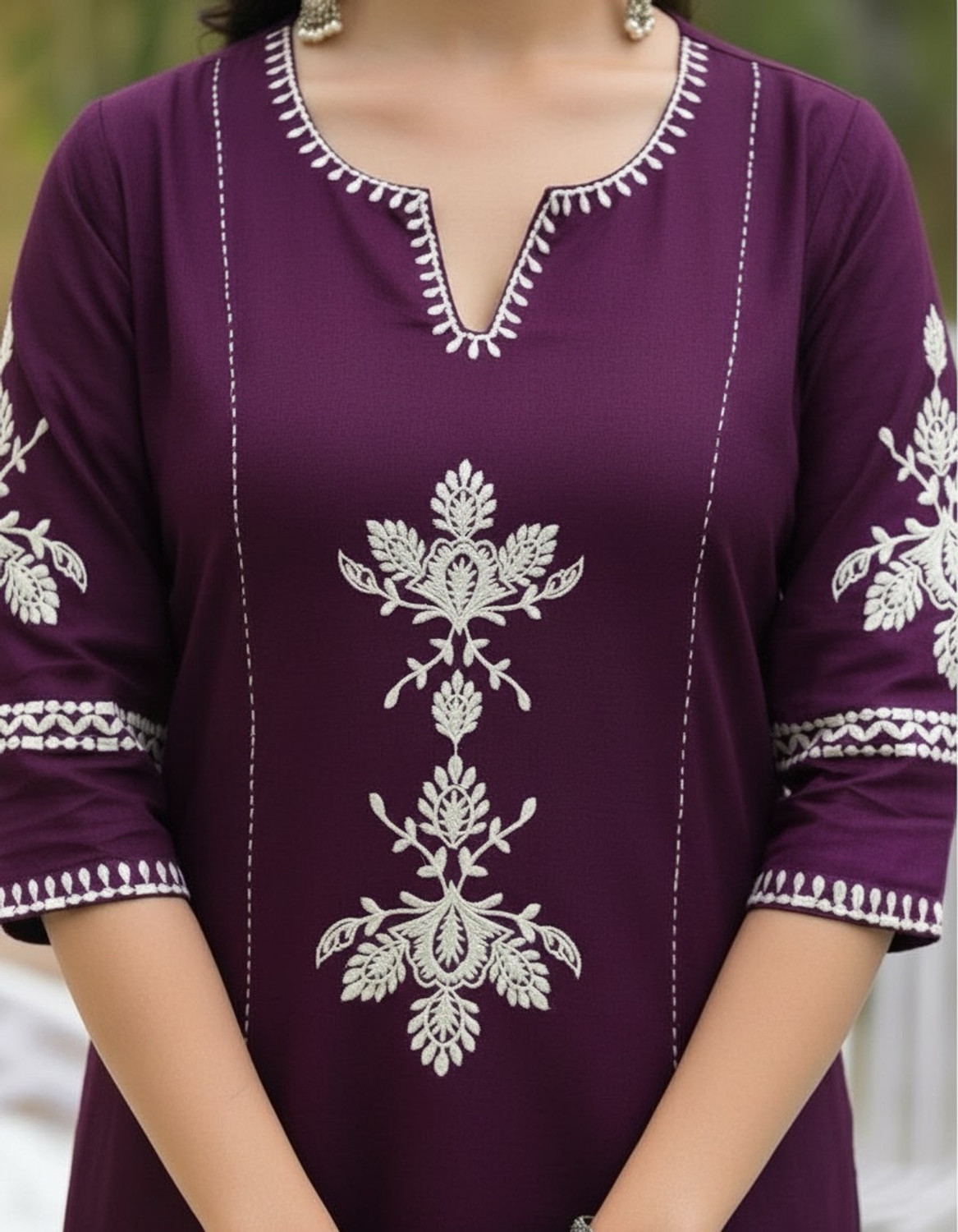 Image of Dimonsher Women Khadi Cotton Kurta Palazzo Set
