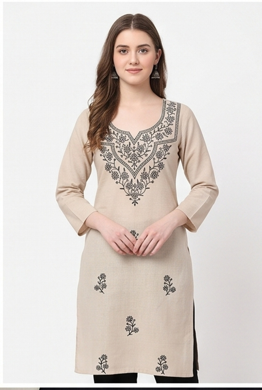 Image of Tasrika Printed Anarkali Kurta, Bottom & Dupatta Set