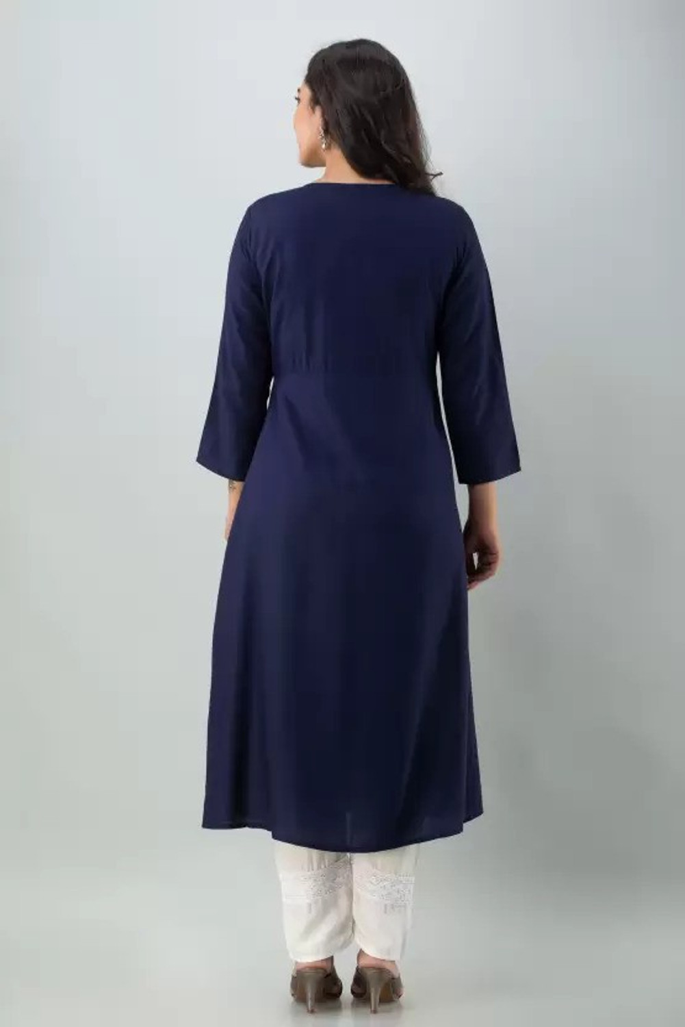Image of MANKSH Women Viscose Rayon Kurta Pant Set