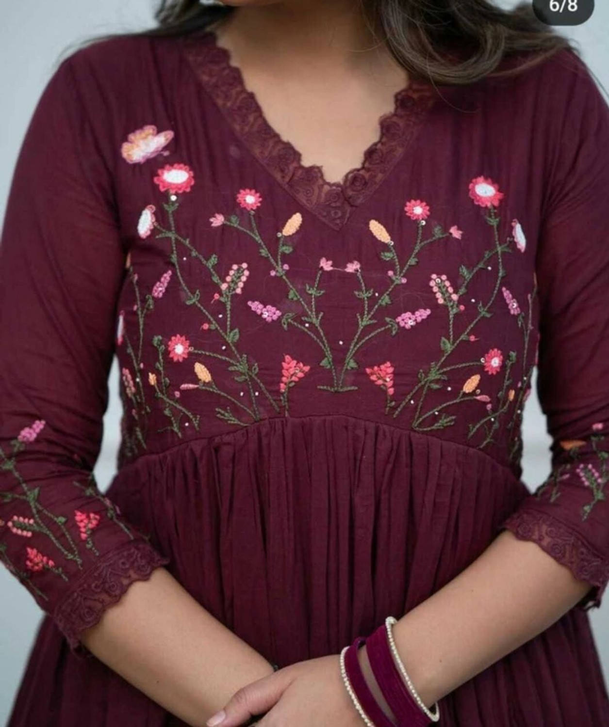 Image of CHECHI Embroidered Kurta, Palazzo & Dupatta Set