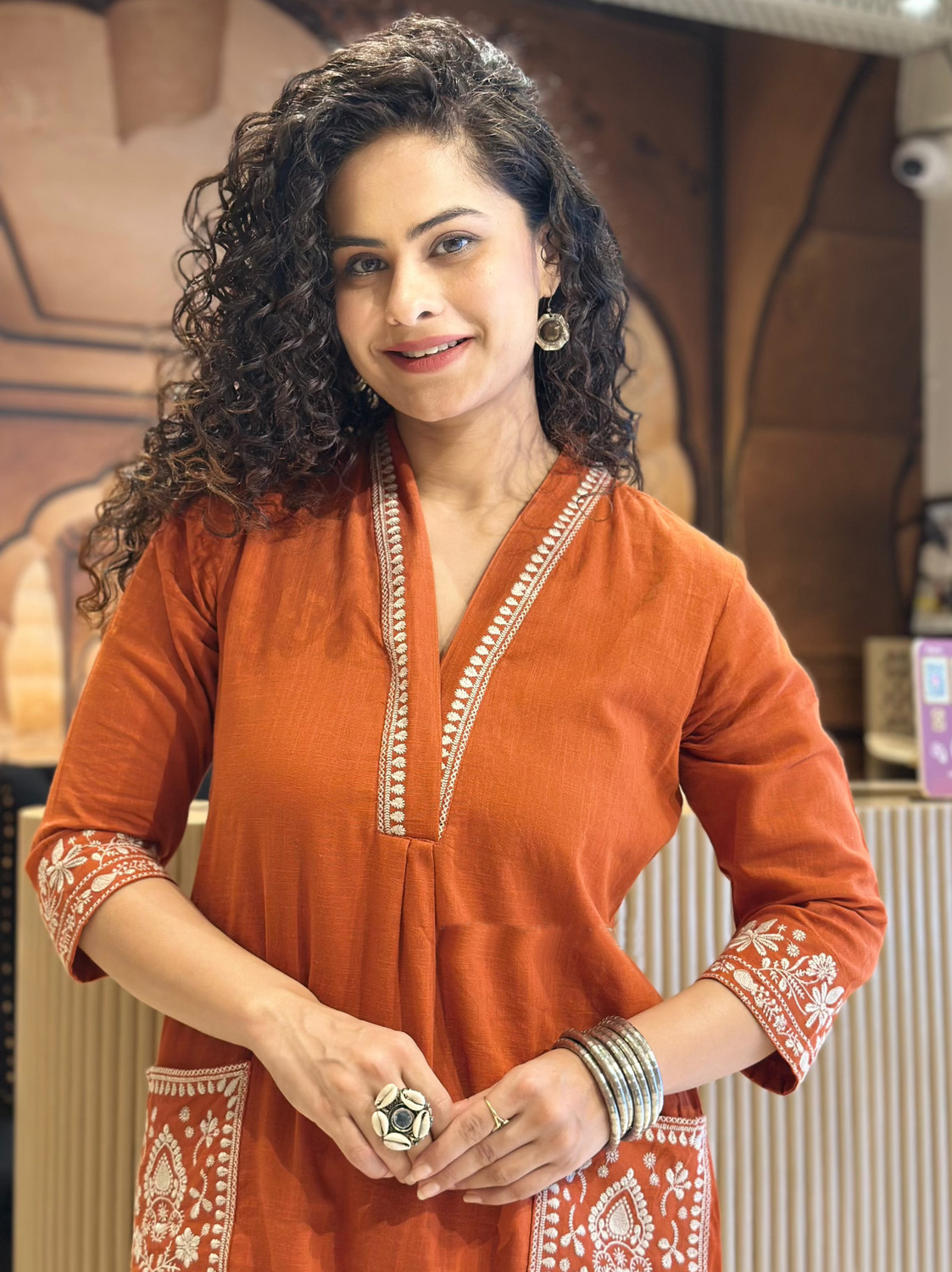 Image of Shyomeera Women Pure Cotton Kurta Palazzo Set