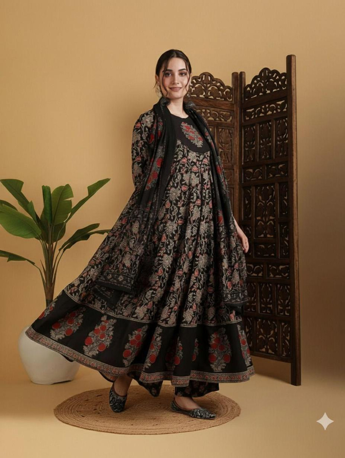 Image of Moda Rapido Women Viscose Rayon Kurta Pyjama Set