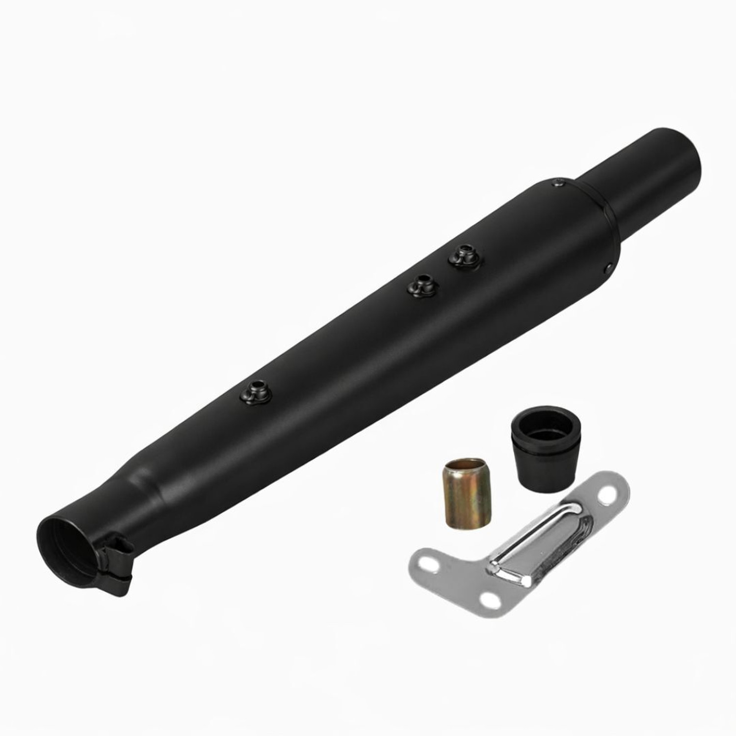 Image of EAZ Original Gold Star Silencer for Royal Enfield Royal Enfield Classic 350 Slip-on Exhaust System (Stainless Steel)