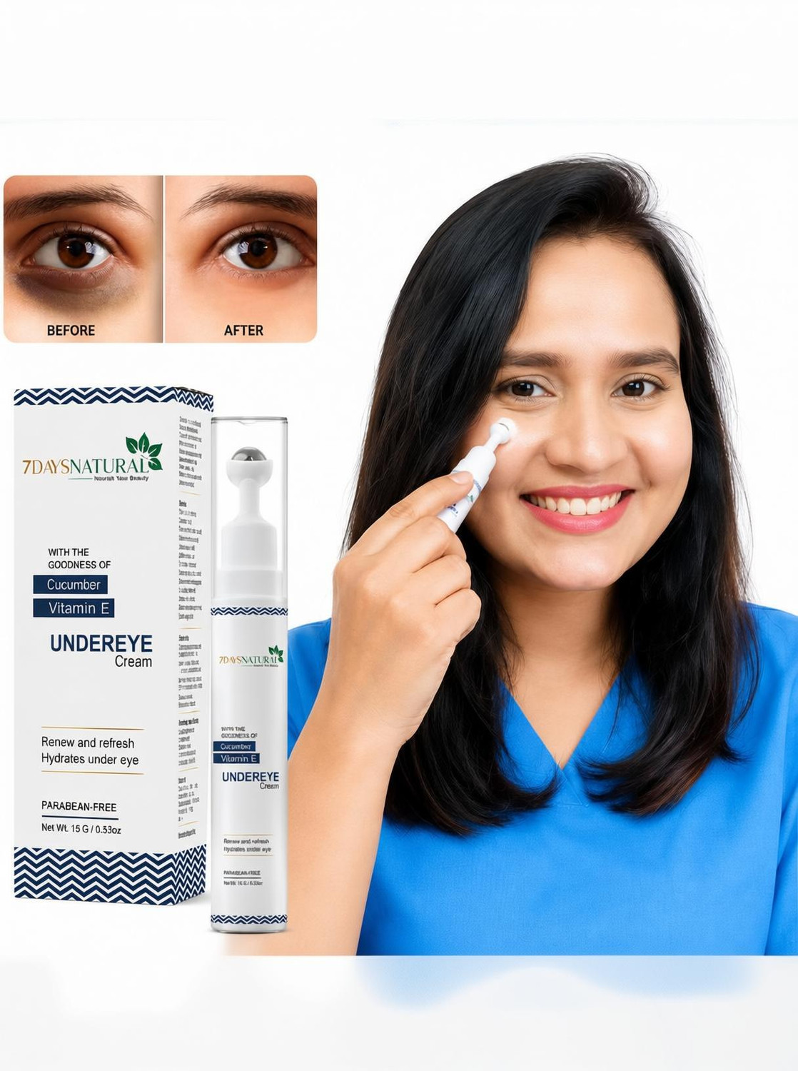 7 Days Natural Bright Under Eye Cream - Image 1
