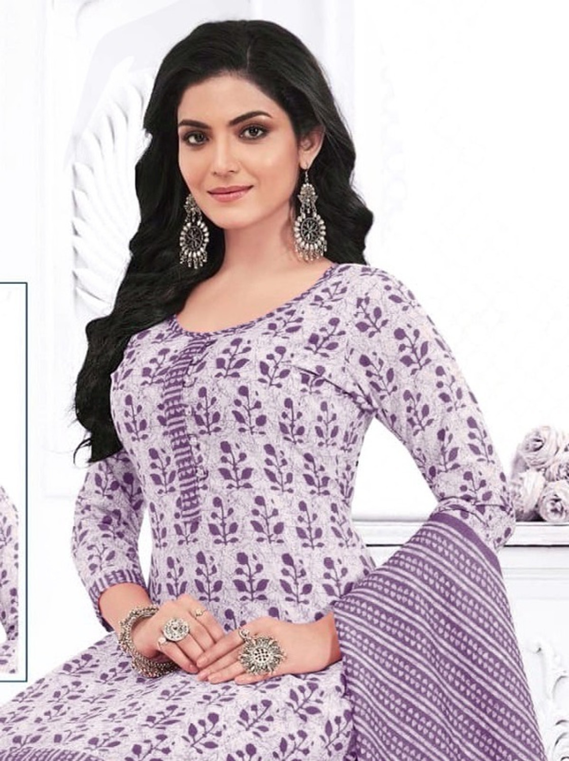Image of SEWDHAGA Printed Kurta, Salwar & Dupatta Set