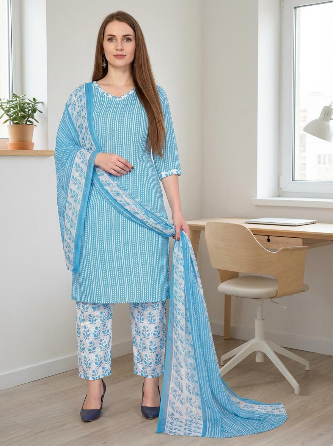 Image of Vijay Deep Silk Mill Unstitched Crepe Salwar Suit Material Printed