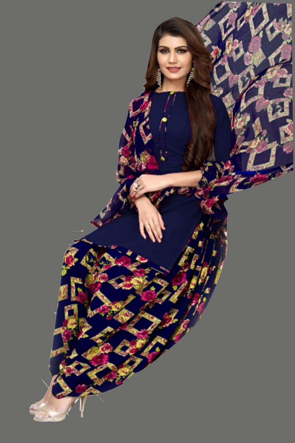 Aditi Fashion Crepe Printed Salwar Suit Material Price in India - Buy Aditi Fashion Crepe Printed Salwar Suit Material online at Flipkart.com