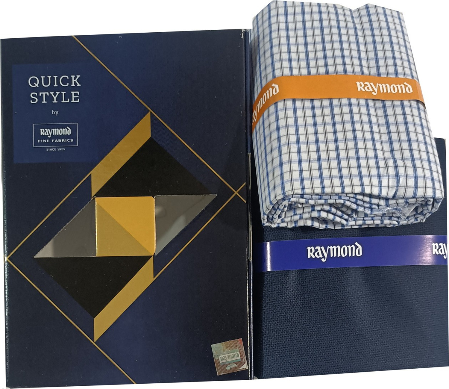 Raymond Cotton Blend Checkered Shirt & Trouser Fabric