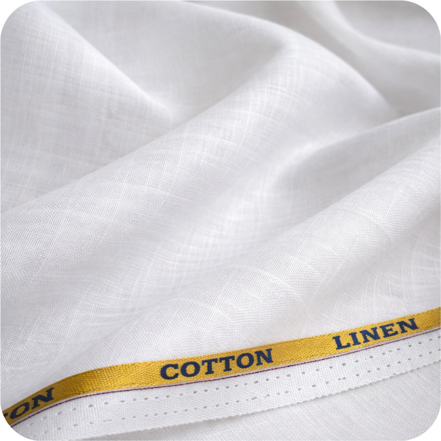 Image of REELENT Unstitched Linen Shirt & Trouser Fabric Self Design