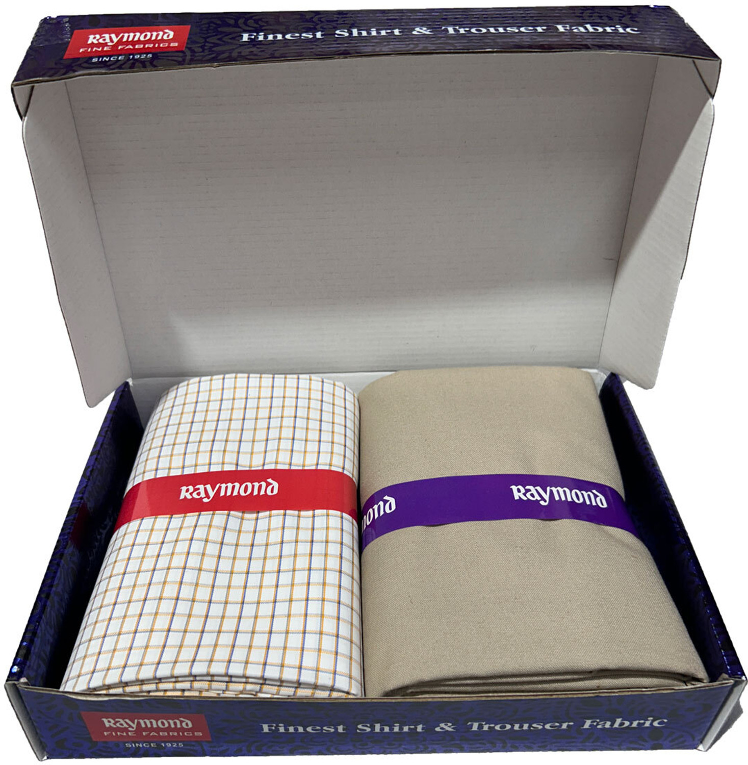 Image of Raymond Unstitched Viscose Rayon Shirt & Trouser Fabric Printed