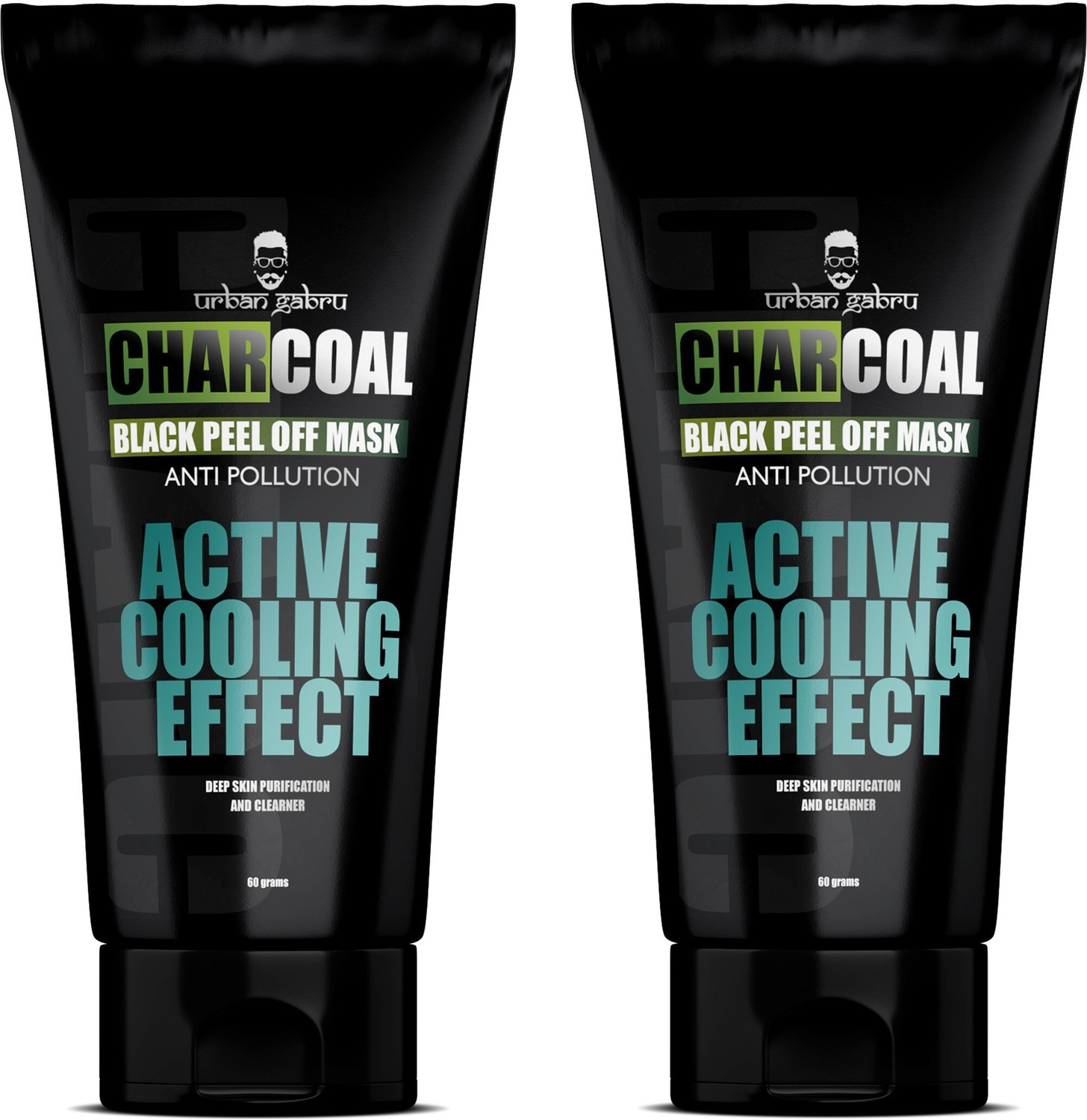 urbangabru Charcoal Peel Off Mask for Blackhead and Whitehead (Pack - Image 1