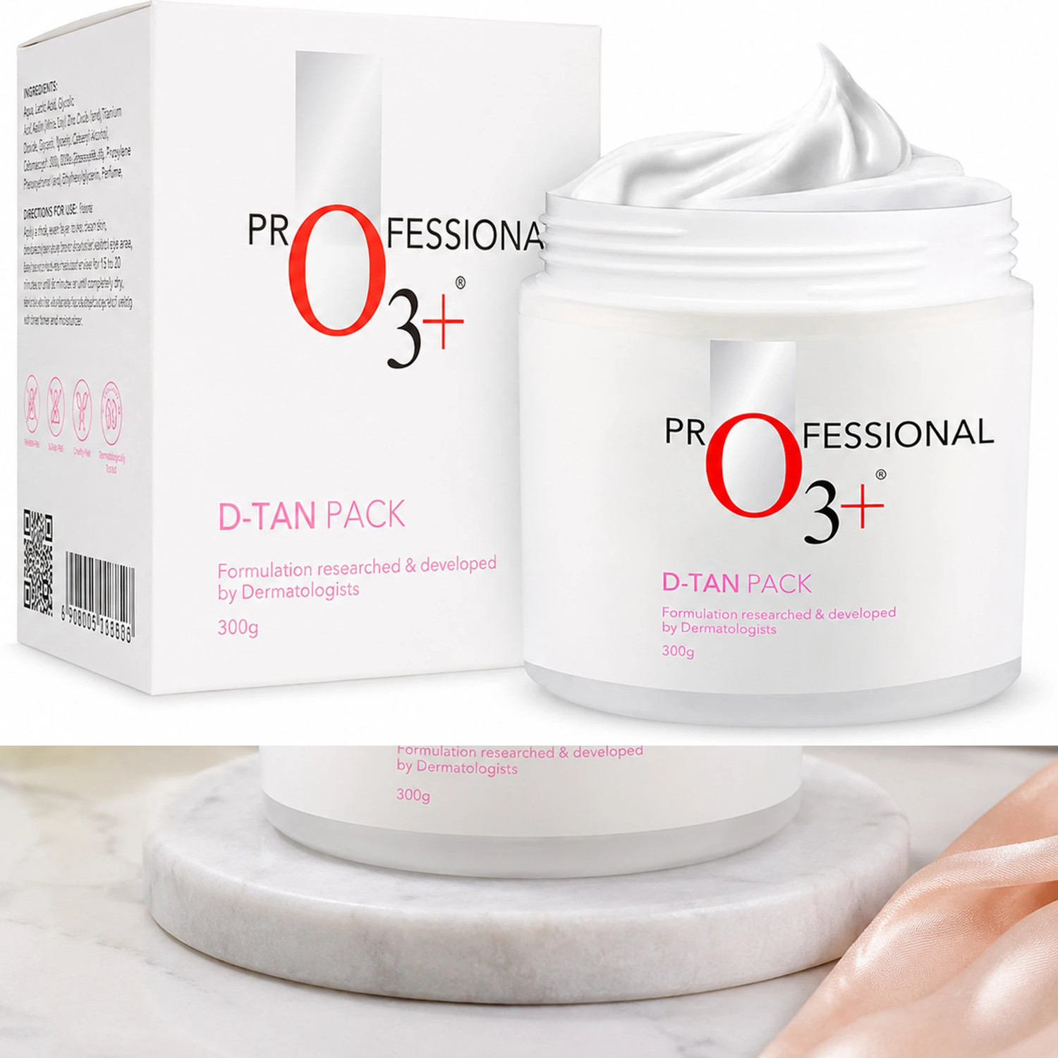 Image of STRAIT GLATT O3 Professional D-Tan De-Tan Facial Mask for Glowing Skin (300 g) (300 g)