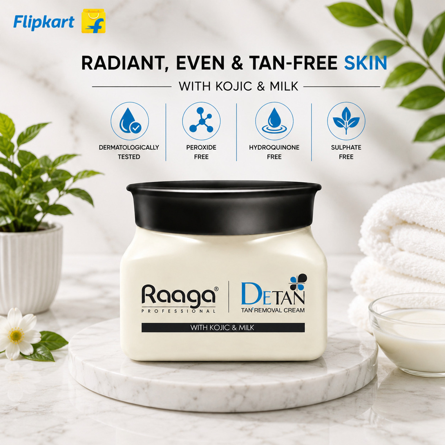 Image of Raaga Radiance De-Tan Cream 500G (500 g)