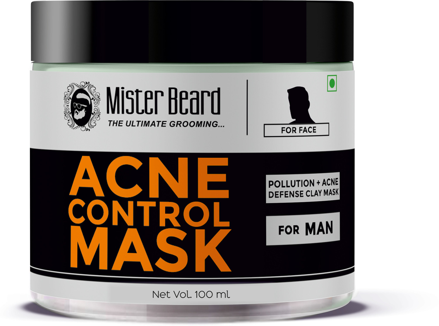 Image of THE MAN COMPANY Charcoal Face Sheet Mask (75 ml)
